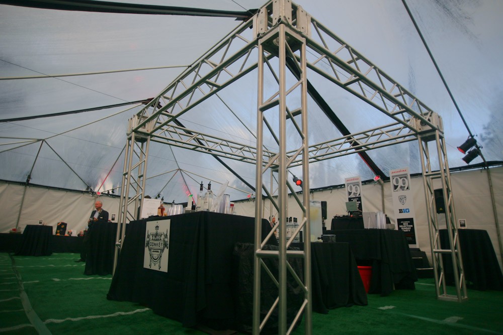 Truss Under Clear Top Tent A1 Party Rental