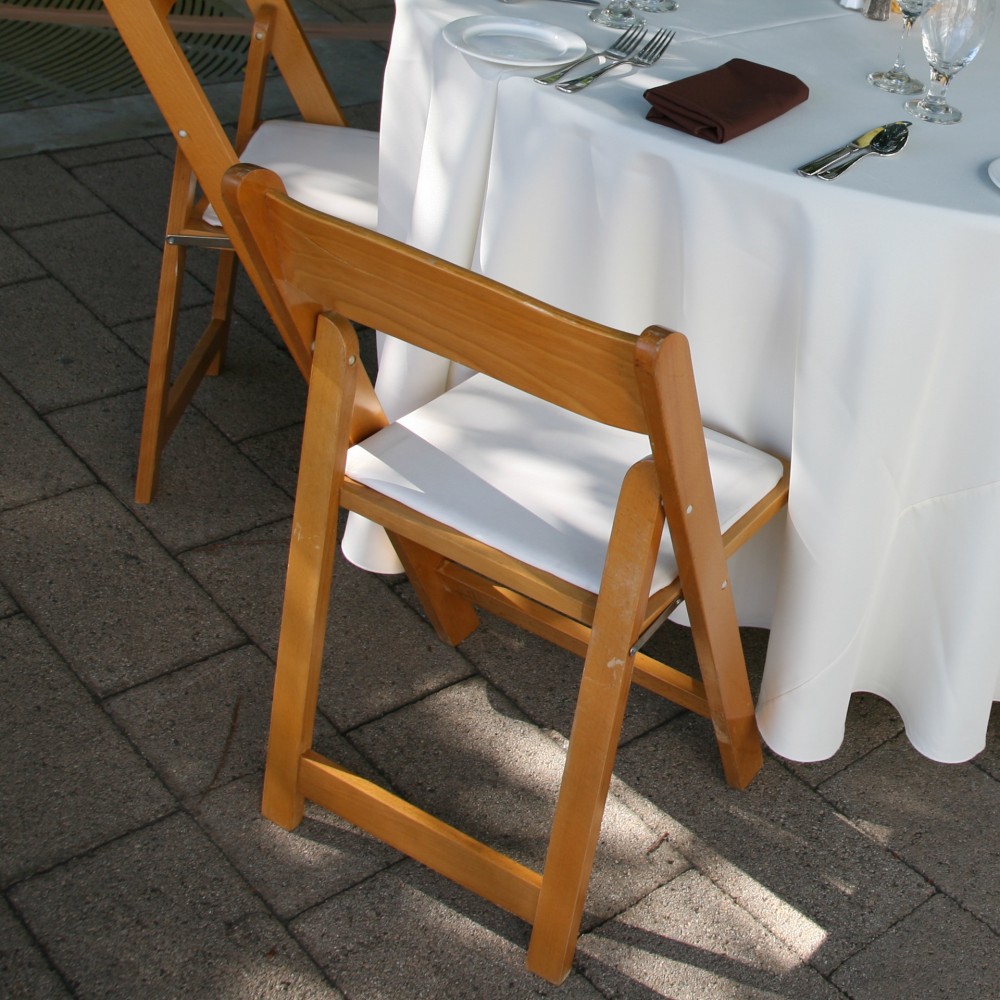 Ocean Tents-Fruitwood Padded Folding Chair