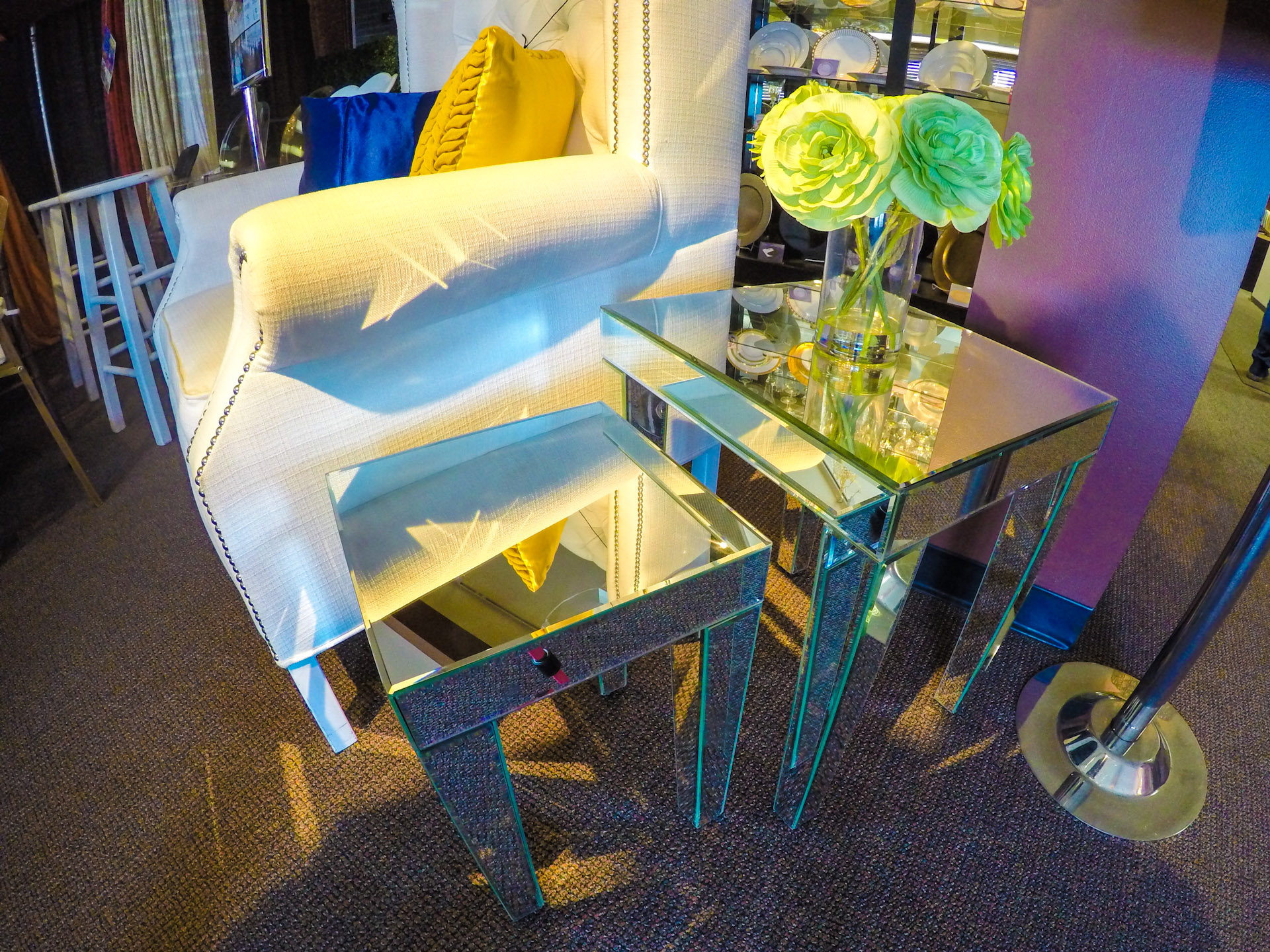 Mirage Mirrored Nesting Tables