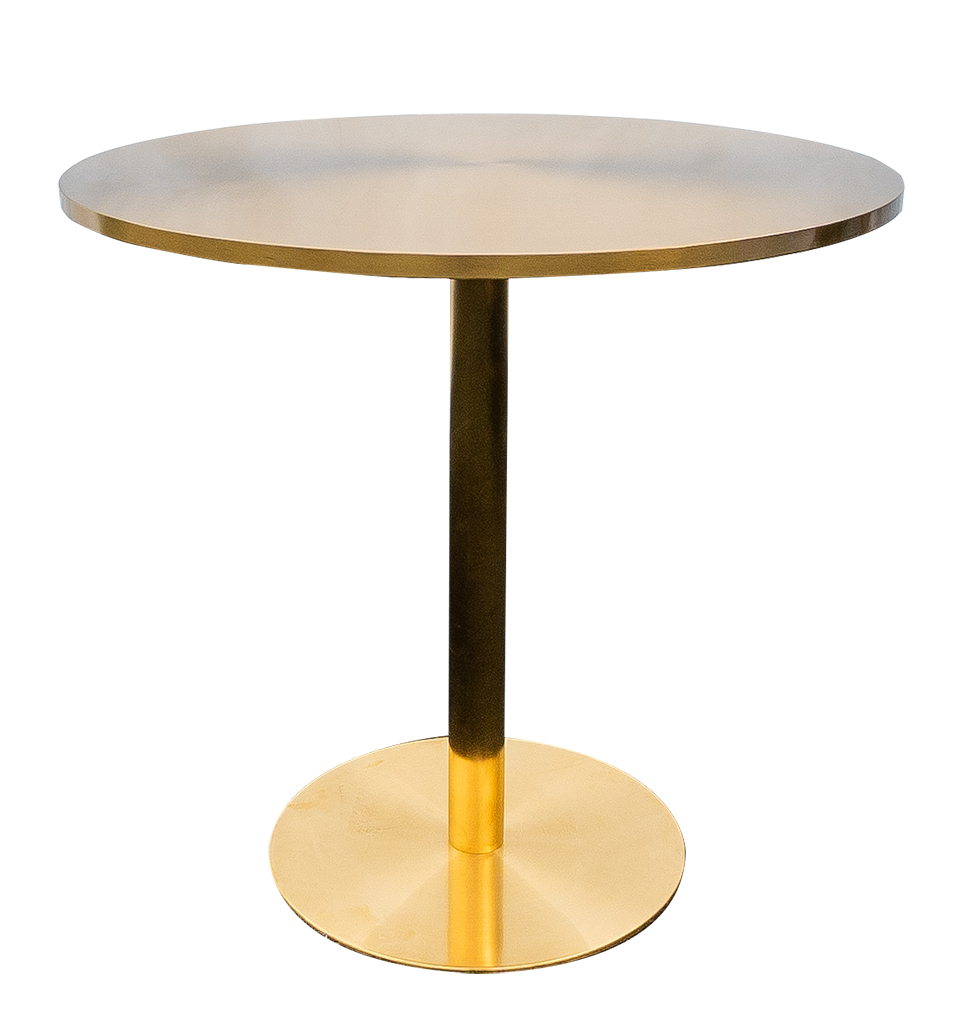 Gold Matte Round Table A1 Party Rental